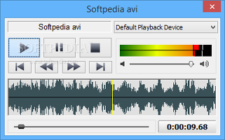 Showing the built-in audio player of Switch Sound File Converter